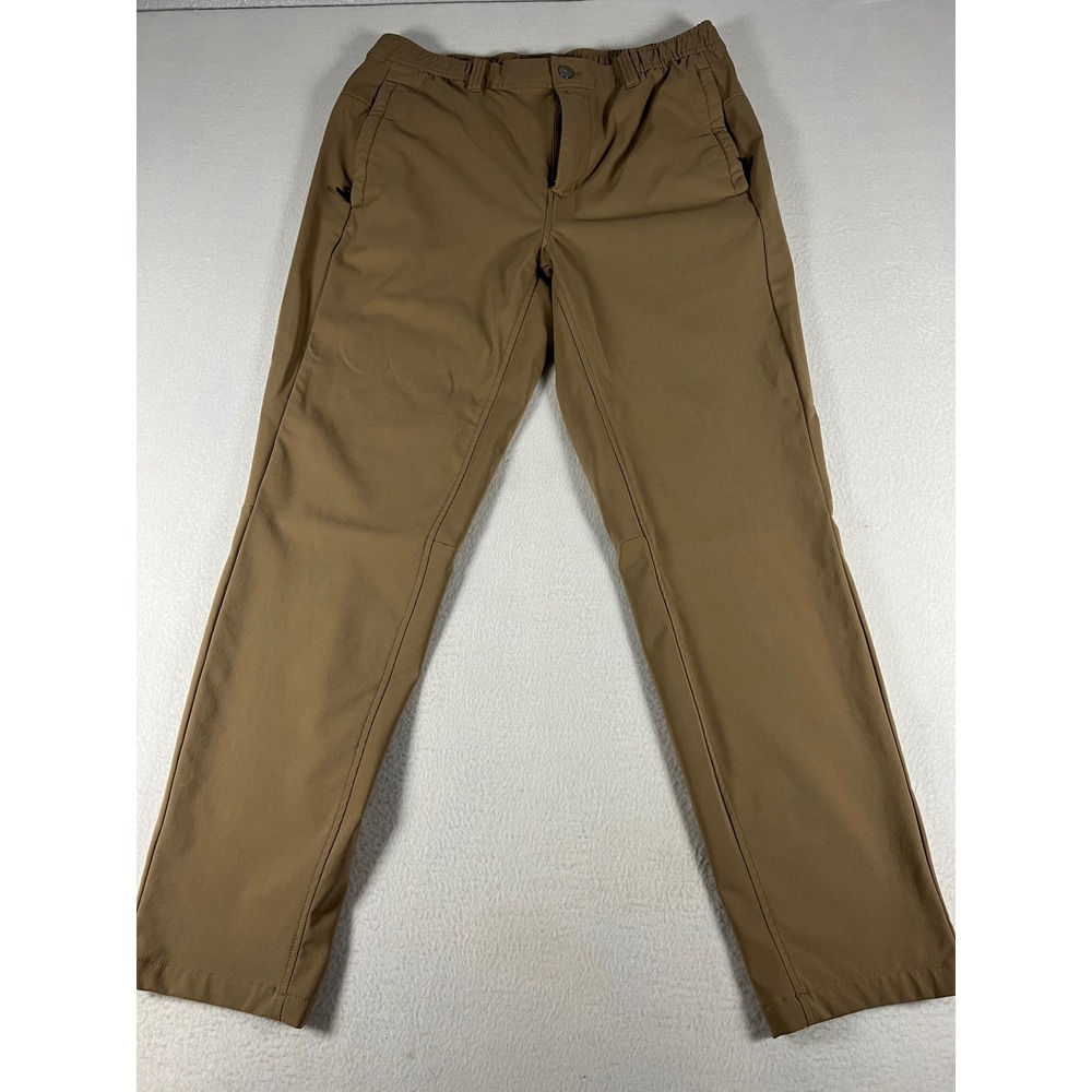 Unbranded Technical Hiking Pants Men 36x30 Brown Excellent Stretch Utility